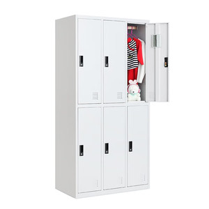Armadietto a 6 ante armadietti a 6 ante con piedini in piedi abbigliamento da lavoro per il personale scuola armadietto in acciaio a 6 porte armario de acero casier <span class=keywords><strong>vestia</strong></span> - Product Image 1