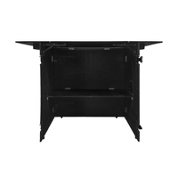 Cabine de DJ portable Flight Case Cadre en aluminium noir contreplaqué pour les salons professionnels