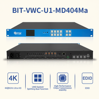 Prosesor Matriks Video Wall HDMI 4K60 Tanpa Hambatan untuk Integrasi Sistem dengan 4 Input 4 Output, Kontrol KVM & Penyambungan Multi-Layar