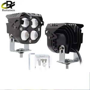 Lampu kerja led 3 inci 40w, lampu kerja Led 12v 24v Chip Led 40w untuk Wrangler Offroad 4x4 mobil otomatis truk Atv perahu MotorcycleScooter Tracor