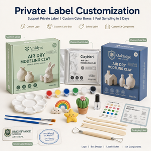 Kit de Pâte à Modeler Professionnelle à Séchage à l'Air avec Peintures et Outils, Ensemble de Pâte à Modeler de Qualité Studio pour Écoles et Studios - Product Image 3