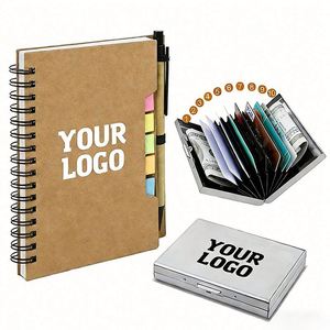 Custom Kraft Paper Note Book with Pen Combination Index Stickers <b>Set</b> for Promo Business Gift Wholesale Small <b>Notebook</b> - Product Image 1