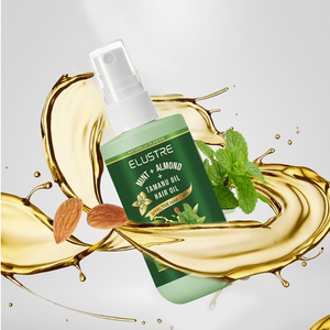 Huile capillaire bio végétalienne et sans cruauté pour cheveux afros, enrichie en acides aminés, gingembre, vitamine E, menthe, amande et Tamanu, pour réparation et hydratation (vente en gros) - Product Image 1