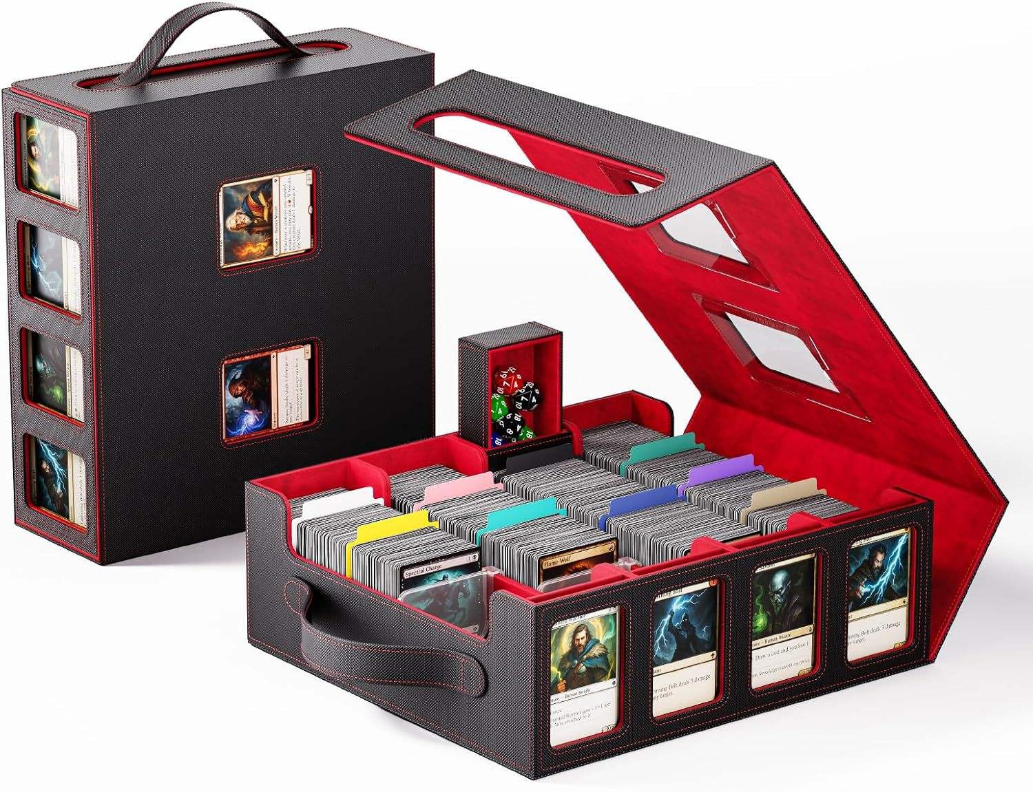 Intérieur noir + rouge