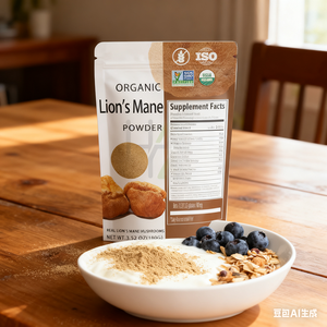 مسحوق جسم من فواكه الأسد الطازج ، مستخرج عضوي يذوب في الماء ، ماني الأسد - Product Image 3