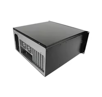 Boîtier de rack de serveur 4U de 19 pouces avec lecteur optique 5.25 châssis PC industriel à facteur de forme ATX avec ventilateur en stock
