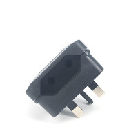 Adaptateur UK Plug Type G avec fusible 13a Eu adaptateur européen à 2 broches Eu vers Uk