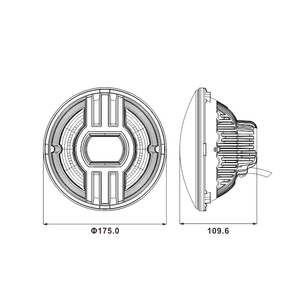 Tuff <span class=keywords><strong>Plus</strong></span>-faro led redondo de 60w, luces de haz alto/bajo, otros accesorios de luz de coche, jeeps - Product Image 2