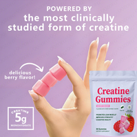 Vente en gros d'usine - Gommes à la créatine au goût naturel pour adultes, pour améliorer la force musculaire maigre, avec 5 g de protéines, nutrition sportive