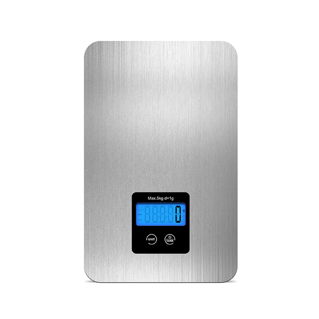 Custom Precise 5000g 11lbs Stainless Steel Food  Digital Kitchen Weight Scale