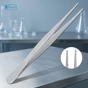 Pinzas Dentadas para Curativos Six Flowers OEM F5-054, Certificación CE, Instrumento Médico Clase II, Estándar de Seguridad ISO 2015 - Product Image 3