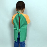 Tablier ajustable en coton, bavette en lin uni, tablier de peinture pour enfants, tablier de luxe œuf de poulet, étanche, amusant