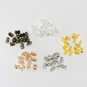 Cierres de metal para pendientes con forma de mariposa, colores variados, para la fabricación de pendientes, accesorios de joyería AC0150 - Product Image 1