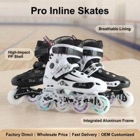 Patins à roulettes professionnels lumineux, vente en gros d'usine pour adolescents et adultes