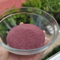 Sable de grenat marin naturel 30/60 mesh, grenat almandine abrasif pour le sablage industriel, l'élimination de la rouille et la préparation des surfaces