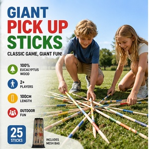 CE CPC Vente en gros Jeux de plein air en bois <span class=keywords><strong>Mikado</strong></span> géant pour enfants - Product Image 2