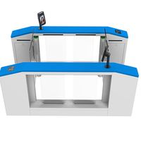 Barrière pivotante piétonne en acier inoxydable IP66, portail AB, reconnaissance faciale, contrôle d'accès, servomoteur, fonctionnement bidirectionnel, portail rapide