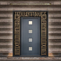 Porte de sécurité extérieure robuste en acier galvanisé composite, pour usage commercial et hôtelier, taille personnalisable, prévention des incendies