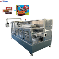 Machine d'emballage de boîtes en carton jetables entièrement automatique à grande vitesse HANNPRO, machine de cartonnage pour chocolat