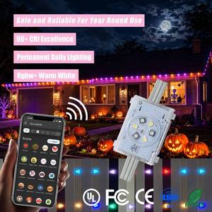 Addressable Smart App Controller 48V Christmas Track <b>Point</b> <b>Light</b> Ip68 Permanent Outdoor Led Christmas Lighting for Holiday - Product Image 1