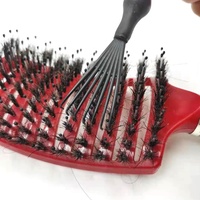 Brosse Magique pour Cheveux, coiffure, Massage de la tête, peigne brosses pour Cheveux, poils de sanglier, Brosse