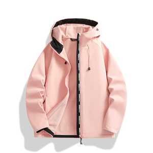 Veste coupe-vent doublée polaire, chaude, softshell, pour l'hiver, vêtements d'extérieur, avec capuche et fermeture éclair, pour vêtements de travail, uniforme - Product Image 2