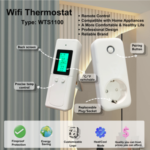 Termostato Intelligente a Risparmio Energetico con Presa Bianca Automatica di Alta Qualità per Dispositivi di Riscaldamento e Raffreddamento - Product Image 1