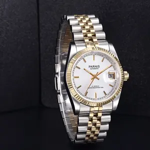 Jam Tangan Pria Otomatis Parnis 36MM Casing Perak Model Terbaru Wanita Bahan Stainless Steel - Product Image 4