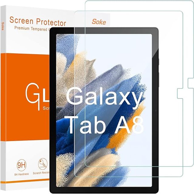 [2 Pack]Screen Protector for Samsung Galaxy Tab A8 10.5 Inch Tablet Coverage Protective Film Tempered Glass
