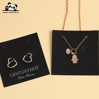 Tarjetas de presentación personalizadas con logotipo para joyería: anillos, collares, pendientes, etiquetas de cuidado y embalaje.
