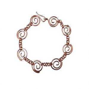 Designer Pure <b>Copper</b> Cuff <b>Bracelet</b> Handmade Adjustable Fashion Jewelry Ball Shape Polished Plating for Women's Casual Party - Product Image 1