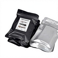 Sachets auto-scellants colorés givrés double face opaques mats pour bijoux, sacs à bijoux en film laser + matériau CPP