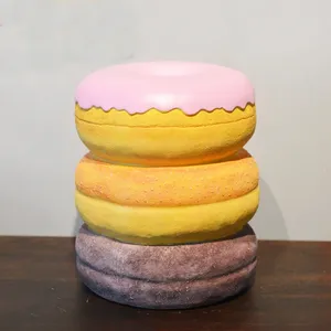 Offre Spéciale : Tabourets <span class=keywords><strong>Macaron</strong></span>, Donuts et Hamburgers – Décorations pour Chambre d'Enfant, Magasin de Vêtements, Centre Commercial, Ornements et Accessoires Photo - Product Image 3