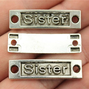 10 pièces Breloques connecteurs LOVE FAITH HOPE SISTER DREAM BEST BELIEVE JOY pour la fabrication de bijoux et de créations DIY - Product Image 6