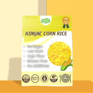 Arroz Instantáneo de Konjac Seco al por Mayor con Harina de Maíz, Bajo en Carbohidratos y Calorías, <span class=keywords><strong>Comida</strong></span> Rápida Lista <span class=keywords><strong>para</strong></span> <span class=keywords><strong>Comer</strong></span> en 10-15 Minutos, 100g - Product Image 4