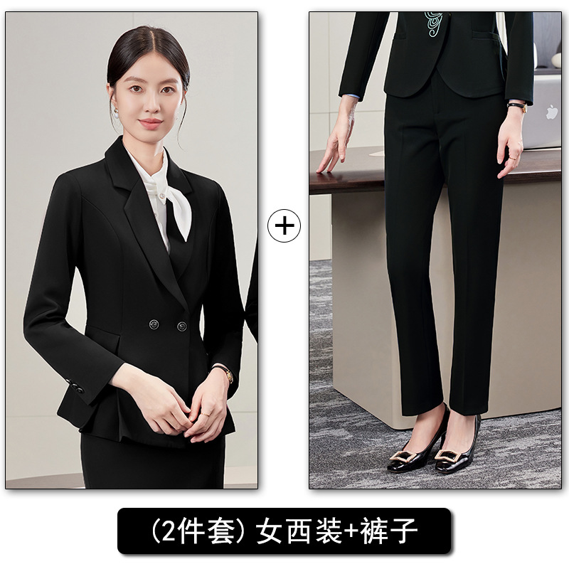 Women's black suit pants