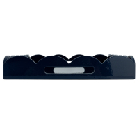 Plateaux de service en acrylique de qualité supérieure, best-sellers, artisanat, vente en gros, plateau en acrylique décoratif en forme de coquille Saint-Jacques pour table basse