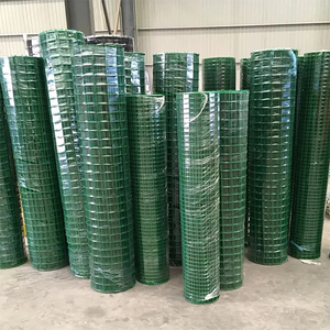Gulungan jala hijau Belanda lapisan bubuk PVC pagar Las gulung jala kawat hijau pagar antikarat dan perlindungan matahari - Product Image 3