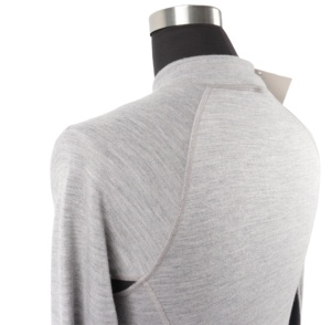 Hot Selling Manufacturing Custom Thermal Ladies Girls Plus Size Women's Tops With 1/4 Zipper Merino <strong>Wool</strong> <strong>Base</strong> <strong>Layer</strong> - Product Image 2