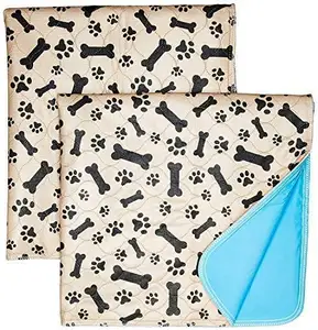 Cuscinetti per pipì lavabili per cani riutilizzabili trapuntati Extra assorbenti a strati tappetino impermeabile cucciolo adulto S