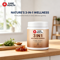 Gummies bien-être 3-en-1 OEM Marque Privée Shilajit, Mousse de Mer, Ashwagandha – 30 unités pour Énergie, Immunité, Stress – Personnalisable pour Adultes