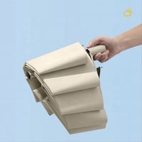 Parapluie pliable automatique personnalisé, résistant au vent, de voyage, à ouverture et fermeture automatiques, avec poignée, double fibre de verre, imperméable, 3 plis