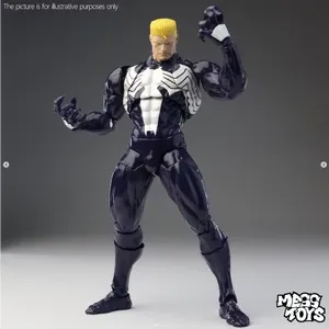 Mess Toys Ven-om Lethal Neighbor <span class=keywords><strong>Spider</strong></span> <span class=keywords><strong>Man</strong></span> Symbiotic Black Suit Anime PVC <span class=keywords><strong>Action</strong></span> <span class=keywords><strong>Figure</strong></span> Collectible Model - Product Image 2