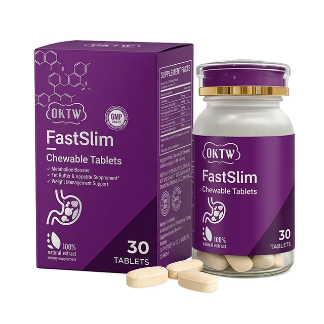 OKTW FastSlim Chewable Tablets Appetite Suppressant Weight Management Dietary Supplemen Weight Loss Tablet