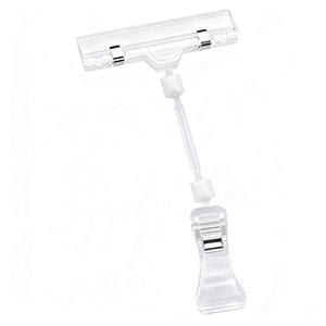 حامل لافتات بلاستيكي شفاف متوفر بالجملة لعرض الرفوف في السوبر ماركت - Product Image 3