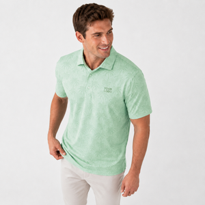 Polo Bordado Personalizado de Lujo para Hombre, Polo de Golf Premium con Patrón Tonal, Costuras Personalizadas, Etiqueta de Marca, Fabricante - Product Image 2