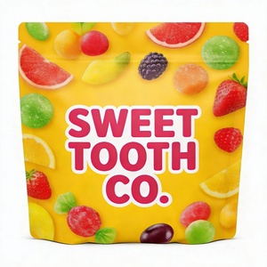 Custom Logo Sustainable Mono Material PE Square Bottom Smell Proof Recyclable Food Grade Zipper Top Digital Printing Stand Pouch - Product Image 5