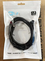Câble coaxial série RG mâle-mâle avec connecteur F, gaine en PVC pour projecteur et moniteur, résolution 4K/8K