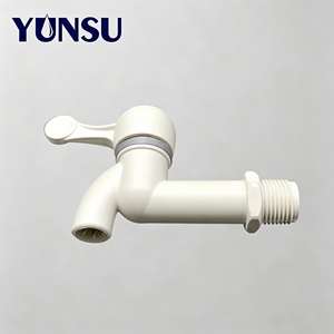 Robinet multifonctionnel DN15 blanc à cartouche céramique allongée, pour raccordement de conduite et utilisation quotidienne comme robinet en plastique - Product Image 5
