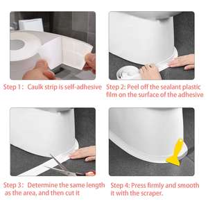 <span class=keywords><strong>Bande</strong></span> d'étanchéité pour <span class=keywords><strong>salle</strong></span> <span class=keywords><strong>de</strong></span> <span class=keywords><strong>bain</strong></span> <span class=keywords><strong>Bande</strong></span> d'étanchéité auto-adhésive <span class=keywords><strong>de</strong></span> 11 pieds pour la cuisine, la <span class=keywords><strong>salle</strong></span> <span class=keywords><strong>de</strong></span> <span class=keywords><strong>bain</strong></span>, les toilettes, les coins muraux avec outil d'étanchéité - Product Image 3